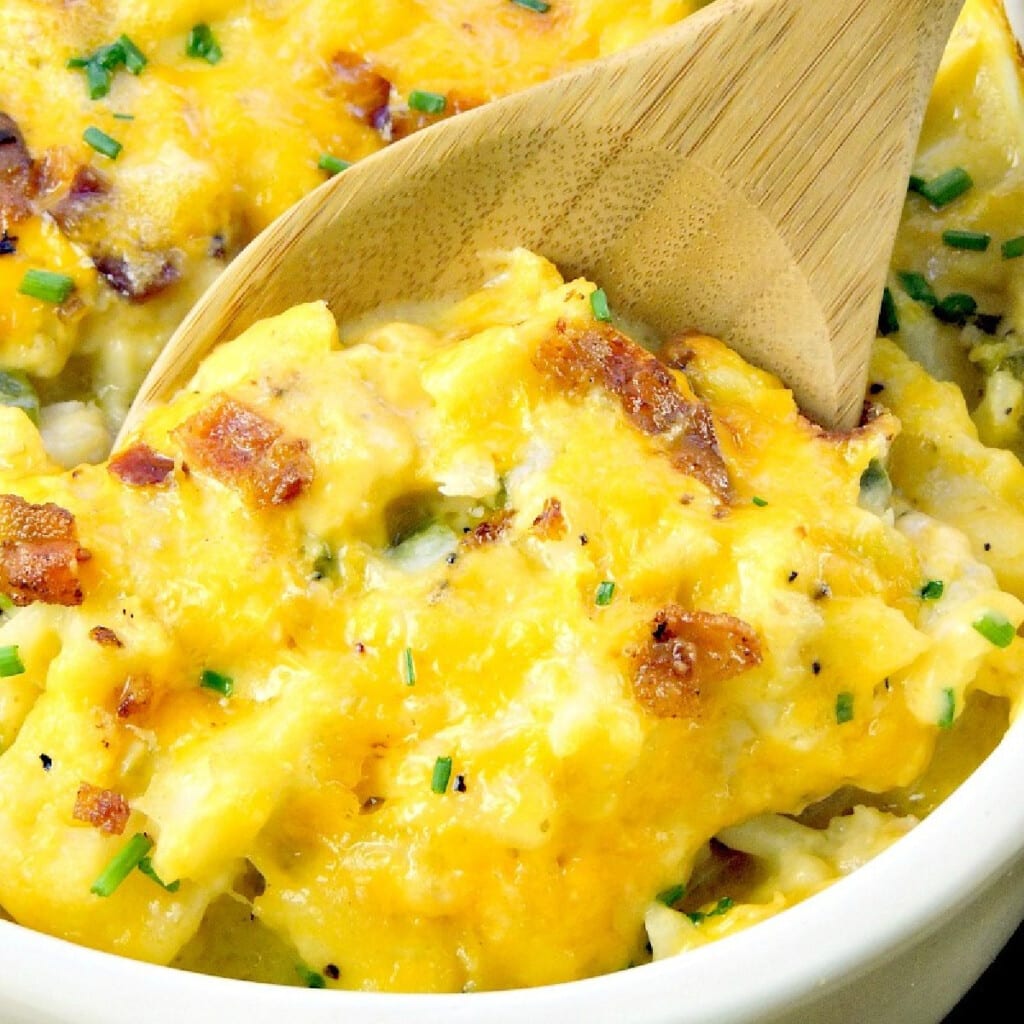 Loaded Cauliflower Casserole Keto Friendly Bobbi's Kozy Kitchen