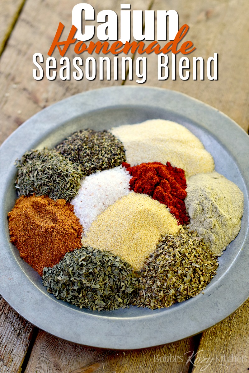 This homemade Cajun Seasoning Recipe uses spices you probably already have in your pantry and is the perfect way to add a little zing to fish, shellfish, pork, chicken, beef, tofu, and even veggies! #DIY #homemade #spice #Cajun #Lowcarb #Keto #easy #recipe | bobbiskozykitchen.com