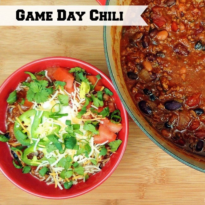 This chili is easy to make and is the perfect dish for your tailgating or home-gating get-together. From www.bobbiskozykitchen.com