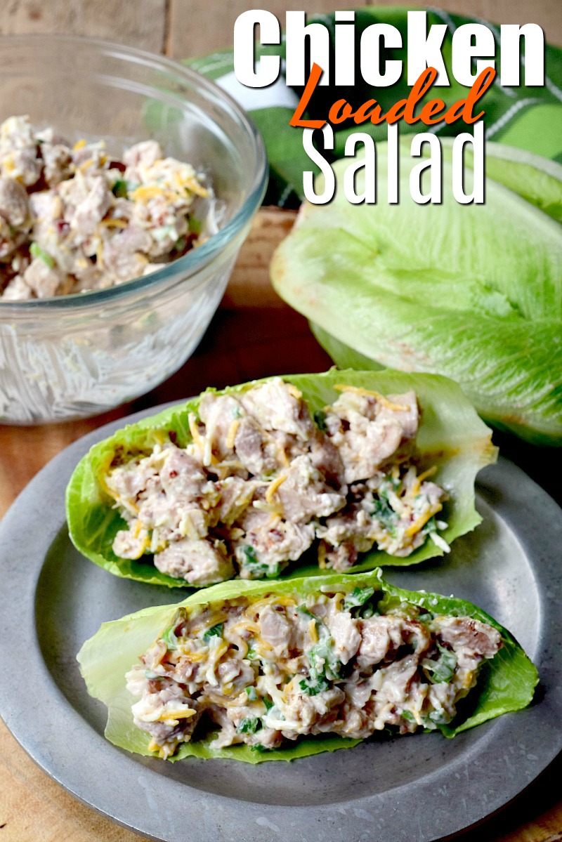  This keto Loaded Chicken Salad Recipe is full of great flavor. Whether you pile it in a lettuce wrap, scoop it with celery, or cucumber slices, or just eat it with a fork, it is perfect for your low carb lifestyle! #keto #lowcarb #ketodiet #chicken #salad #loaded #easy #recipe | bobbiskozykitchen.com