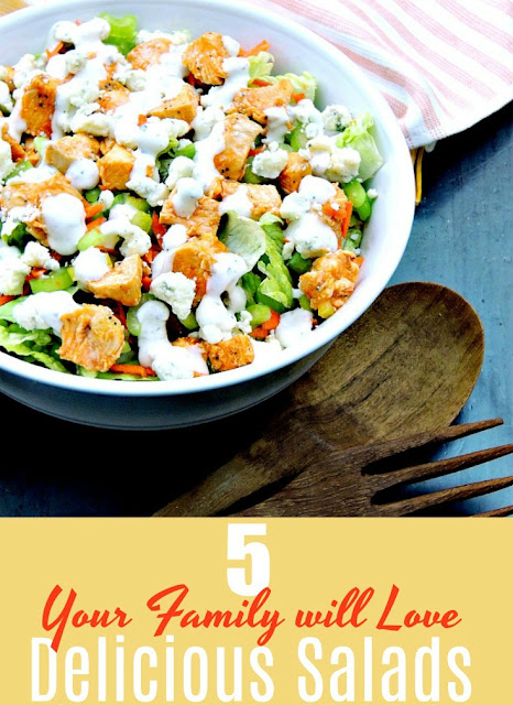 5 Salads Your Family Will Love to Eat Collage