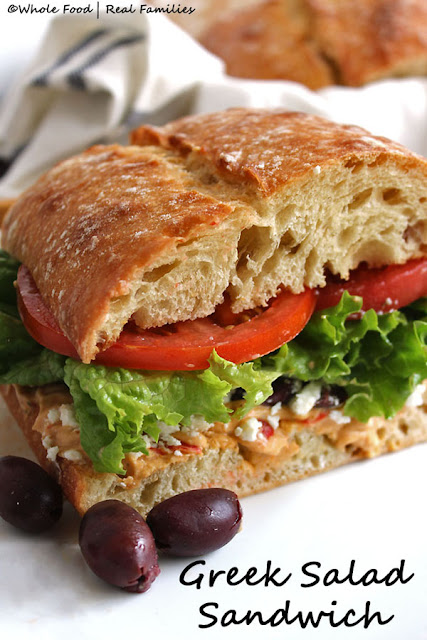 National Picnic Month - Greek Salad Sandwich