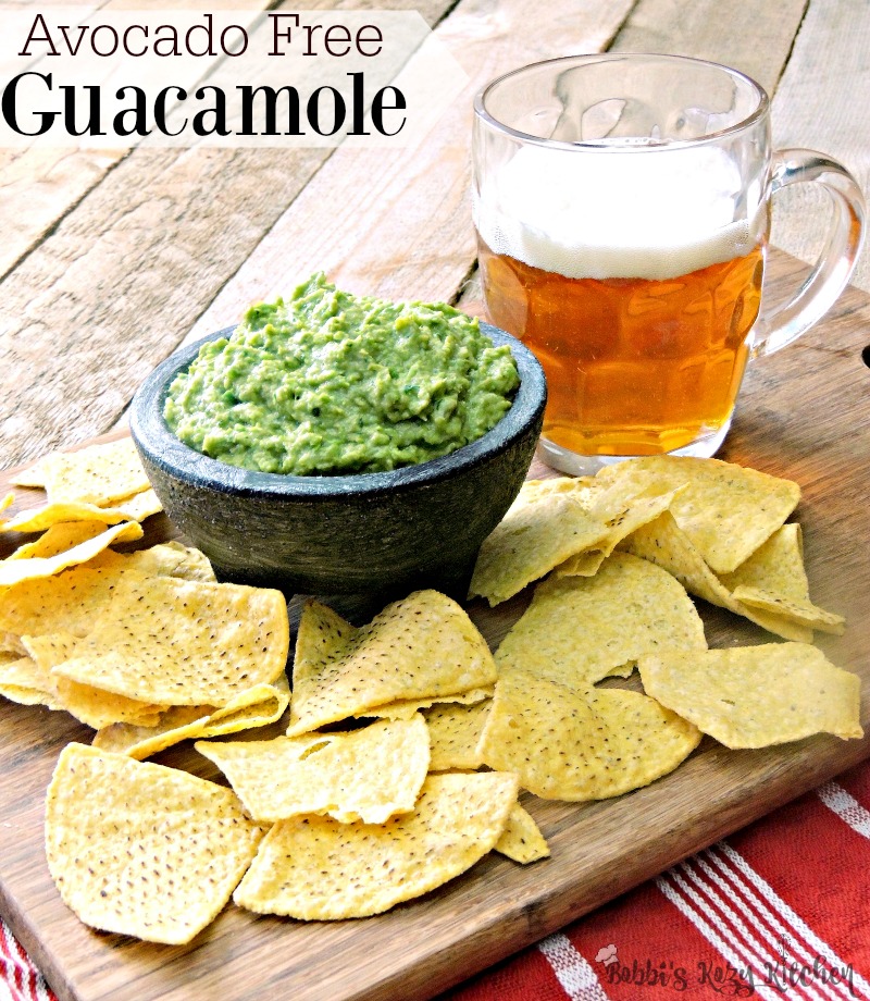 For those of us that can't indulge in guacamole  #mockamole #guacamole #avocadofree #avocadoallergy #allergy #mexican #easy #recipe #lowcarb #keto | bobbiskozykitchen.comdue to avocado allergies, this avocado free "Mockamole" will make you feel like you aren't missing a thing.