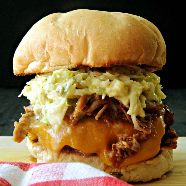 The Big Pig Burger is an "In yo face" explosion of piggy goodness that requires a large appetite, and lots of napkins! From www.bobbiskozykitchen.com