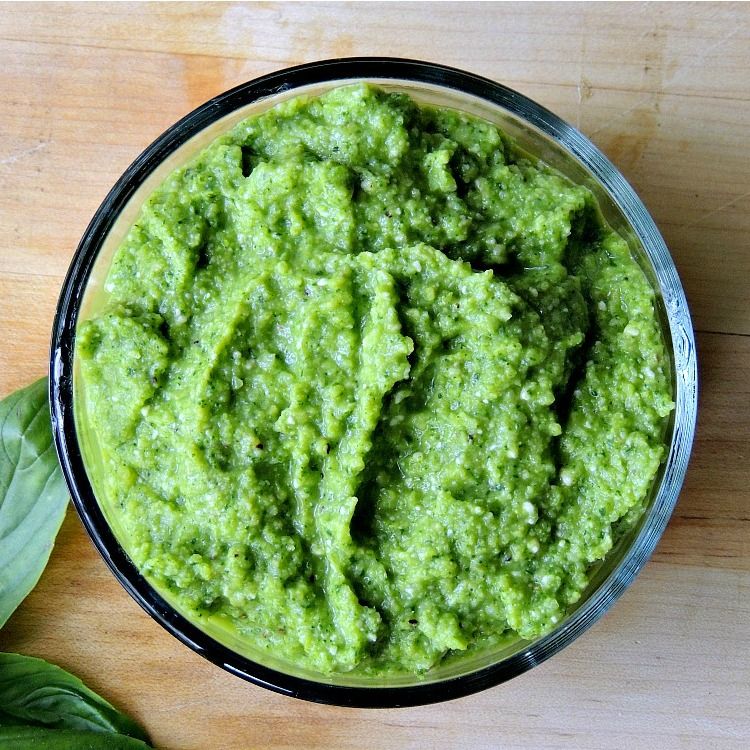 Broccoli Pesto - Switch up your normal pesto routine by giving this lovely broccoli pesto a try. From www.bobbiskozykitchen.com