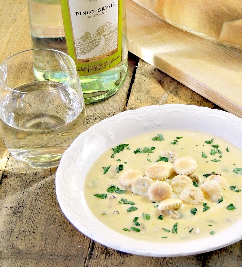 This classic oyster stew is a quick, easy, and delicious way to start your holiday meal. It is my Grandmother's recipe and is as rich in flavor as it is in holiday tradition from www.bobbiskozykitchen.com #fish #seafood #easy #stew