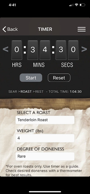 Roast Perfect app iPhone roast setting 