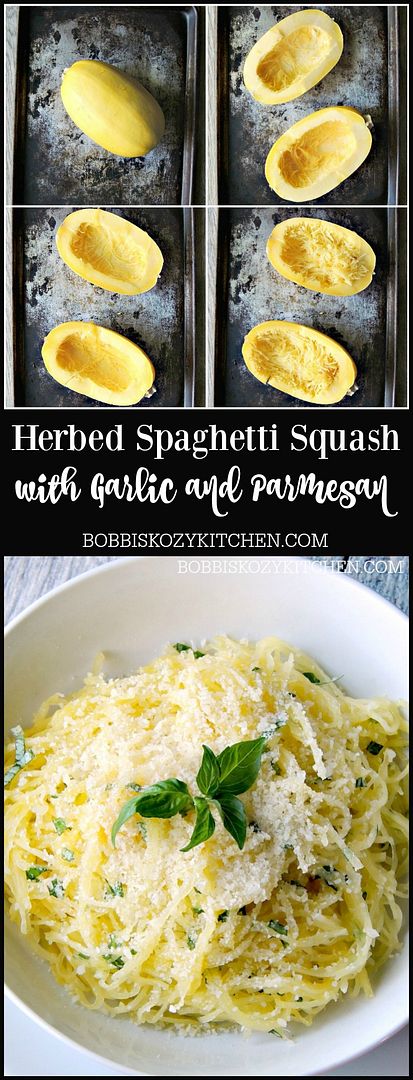 Herbed Spaghetti Squash with Garlic and Parmesan