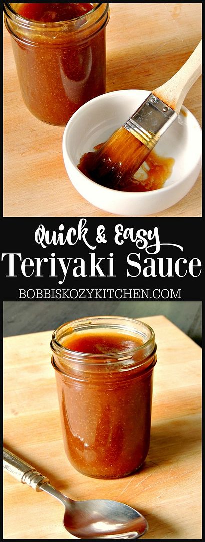Quick and easy Teriyaki Sauce tastes just like your favorite restaurant version from www.bobbiskozykitchen.com