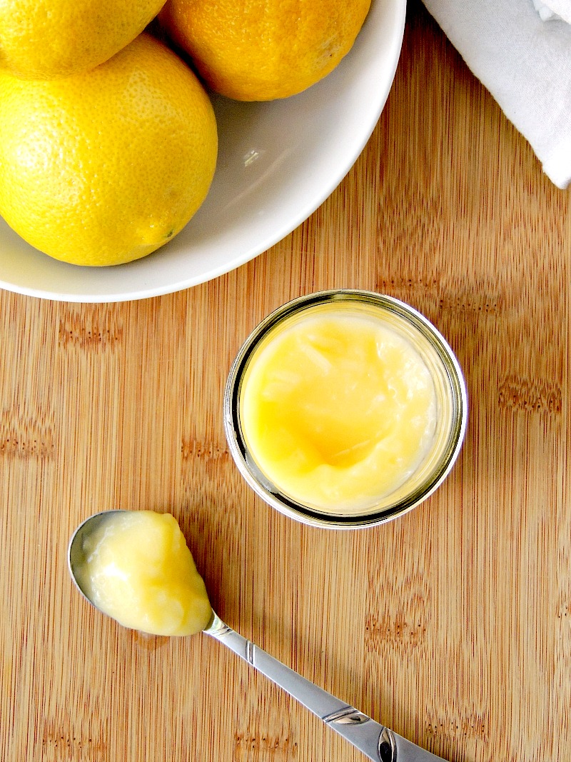 Make a batch of this luscious creamy low-carb lemon curd recipe in a fraction of the time, and with less muss and fuss, just by using your microwave so you can jazz up your keto pancakes, crepes, muffins, and more! #dessert #lemon #lowcarb #keto #easy #microwave #recipe | bobbiskozykitchen.com