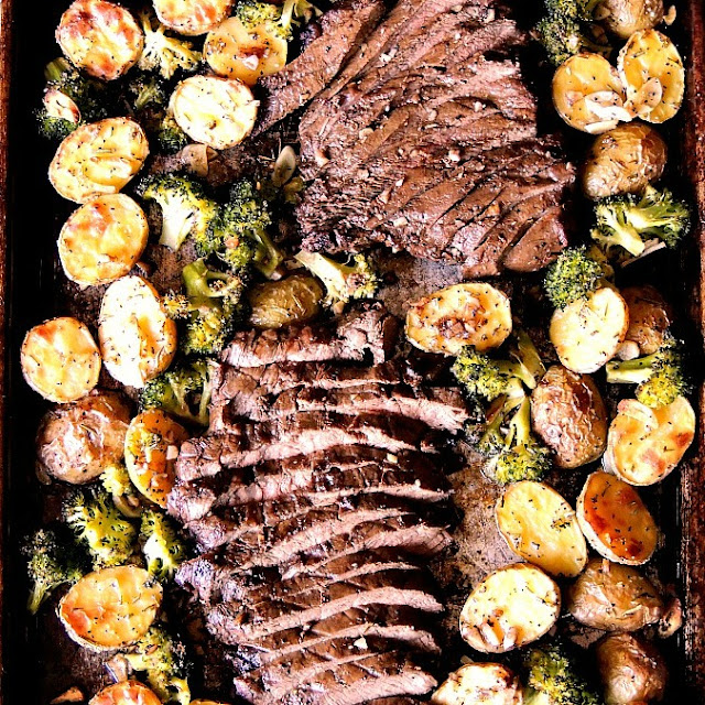 Wednesday - Sheet Pan Steak, Potatoes, and Broccoli