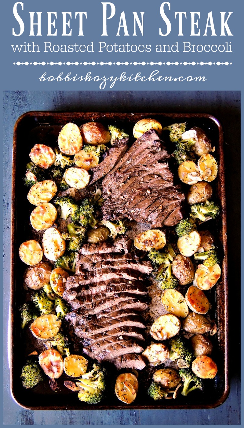 Sheet Pan Steak with Potatoes and Broccoli