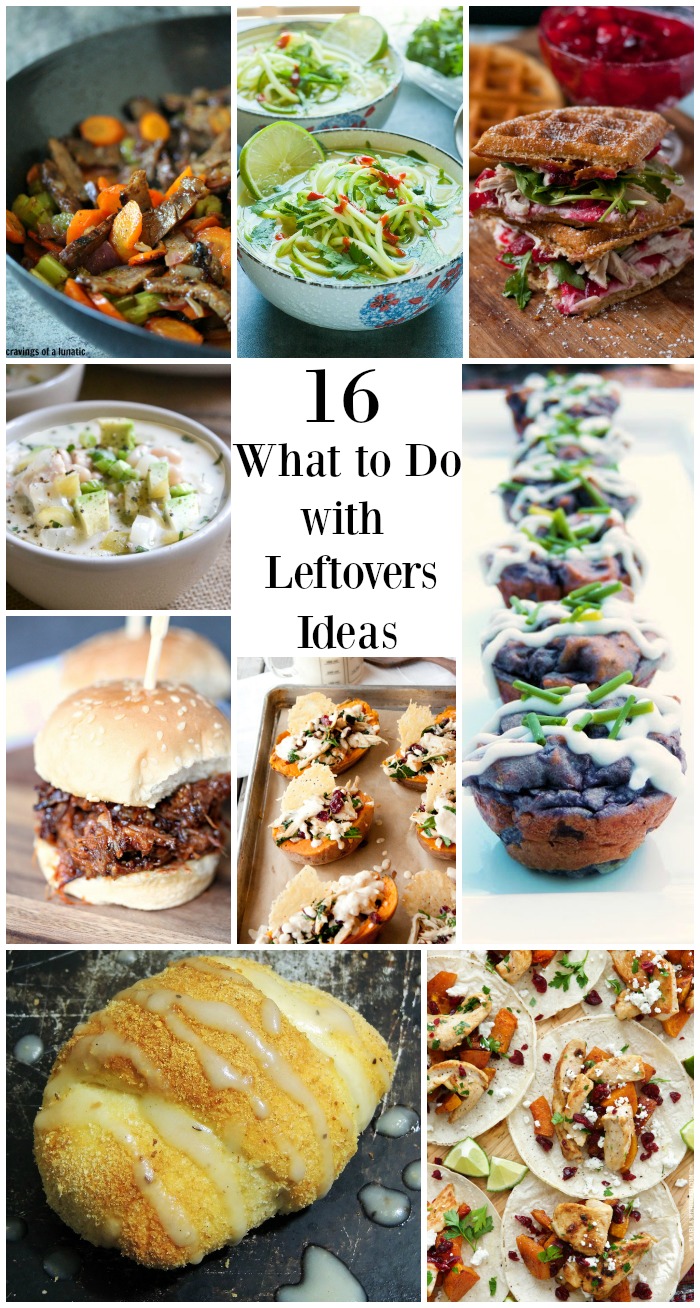 Need ideas for those holiday leftovers? Check out 16 "What to Do with Leftovers" Ideas #thanksgiving #christmas #leftovers #recipes | bobbiskozykitchen.com