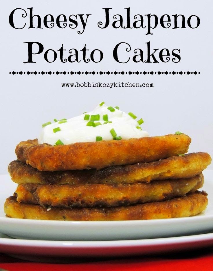 Cheesy Jalapeno Potato Cakes