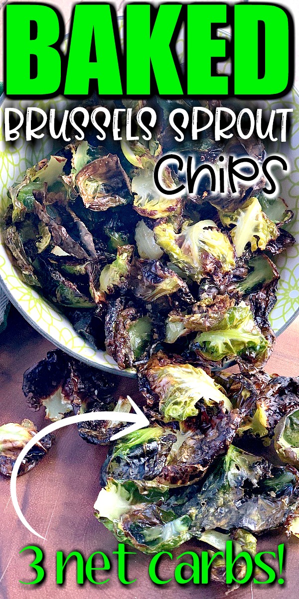 Baked Brussels Sprout Chips - Move over kale chips! Brussels sprout chips are the new low carb snack in town. I can't get enough of these salty, crunchy chips. Even the kids will love them, I swear!! #chip #brusseslsprouts #lowcarb #keto #snack #easy #recipe | bobbiskozykitchen.com