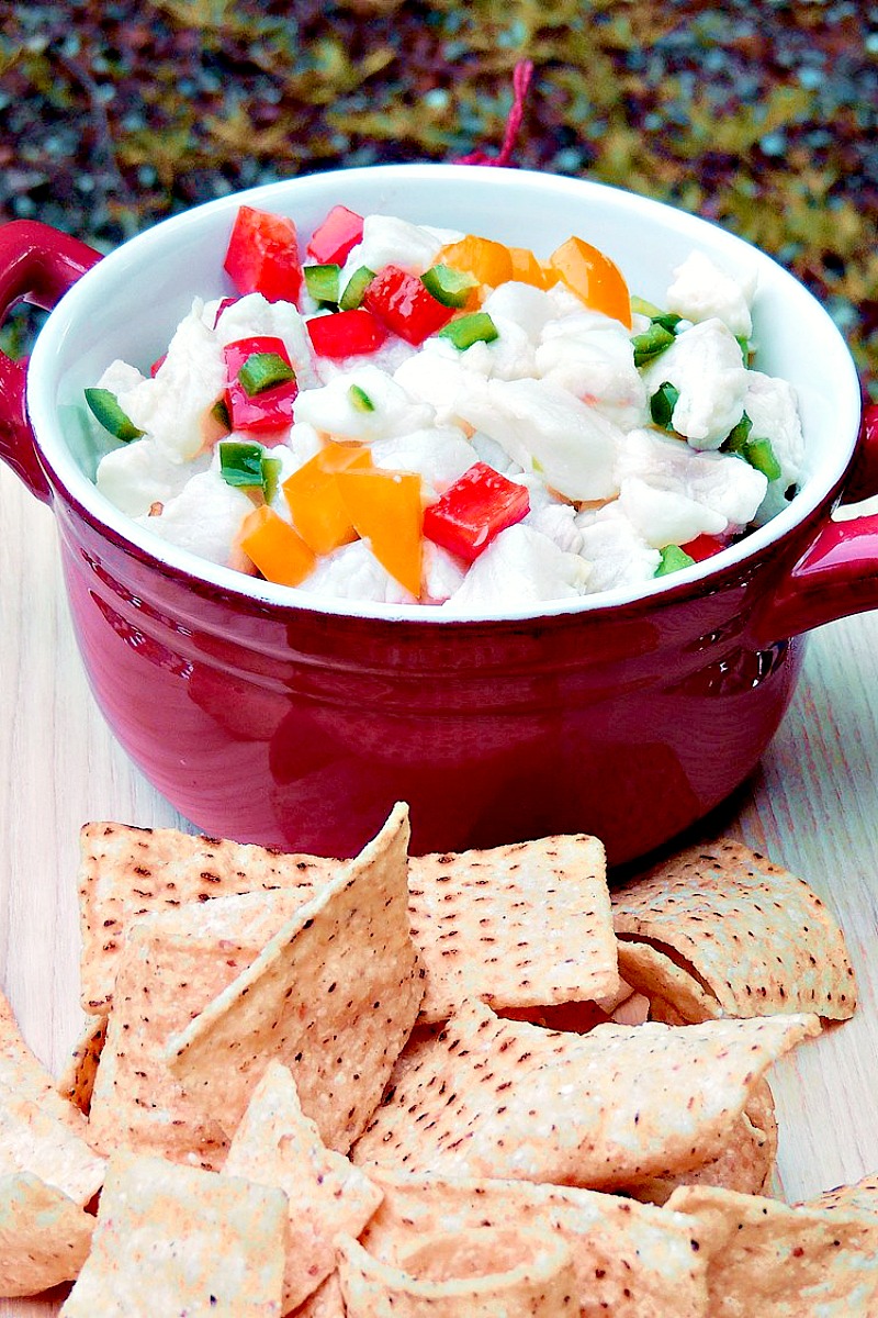 Traditional Ceviche - This ceviche recipe, a traditional no-cook summer appetizer, works with any fresh fish fillet with mild flavors, like cod, halibut, or snapper. It is a very simple recipe that is perfect as a flavorful appetizer, or a delicious light, healthy meal! #appetizer #fish #mexican #lowcarb #Keto #glutenfree #easy #recipe | bobbiskozykitchen.com