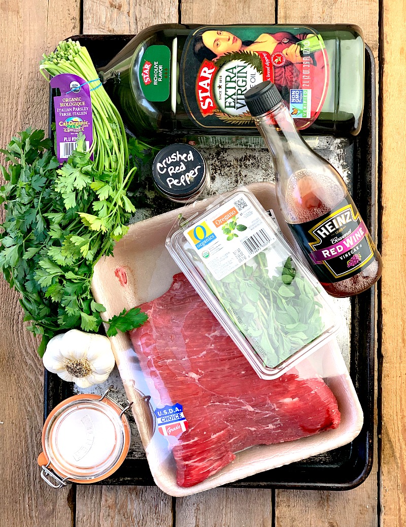Chimichurri Flank Steak - This Chimichurri Flank Steak recipe is easy to make, full of flavor, and perfect for your keto or low-carb diet! #meat #beef #marinade #chimichurri #sauce #lowcarb #glutenfree #keto #easy #mealprep #recipe | bobbiskozykitchen.com