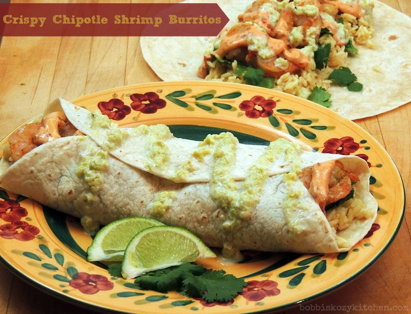 Crispy Chipotle Shrimp Burritos for “Stuff, Roll, and Wrap” #SundaySupper
