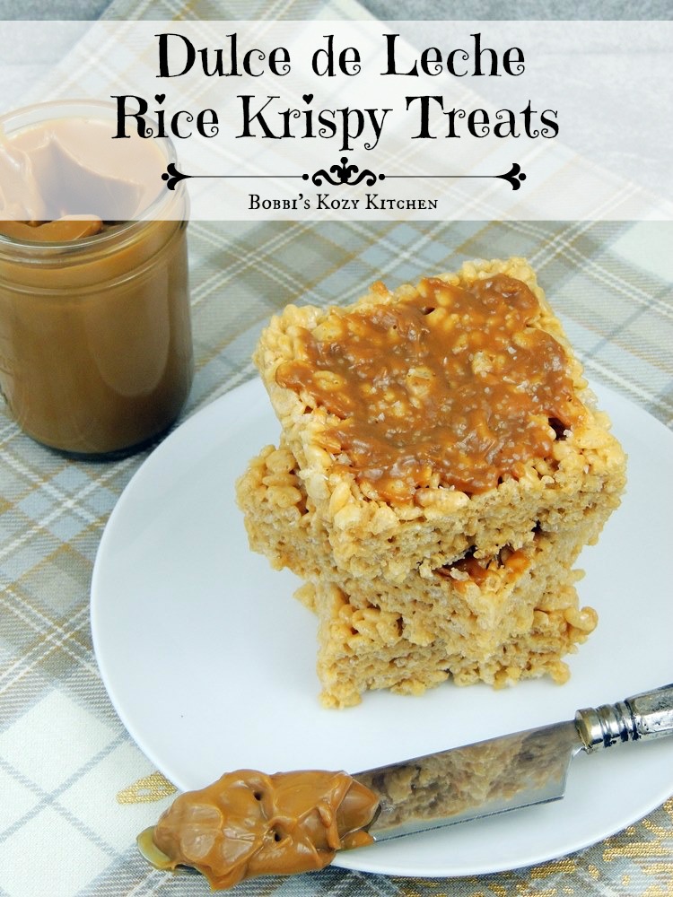 Dulce de Leche Rice Krispy Treats #SundaySupper