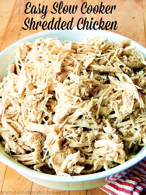 Easy Slow Cooker Shredded Chicken