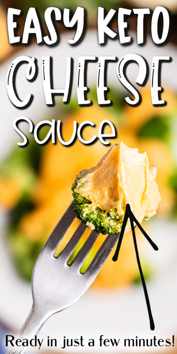 Easy Keto Cheese Sauce - This easy keto cheese sauce uses a handful of ingredients and takes just a few minutes to make. The flavor is so incredible you will never go back to that processed cheese again! #keto #lowcarb #glutenfree #cheese #sauce #recipe #easy