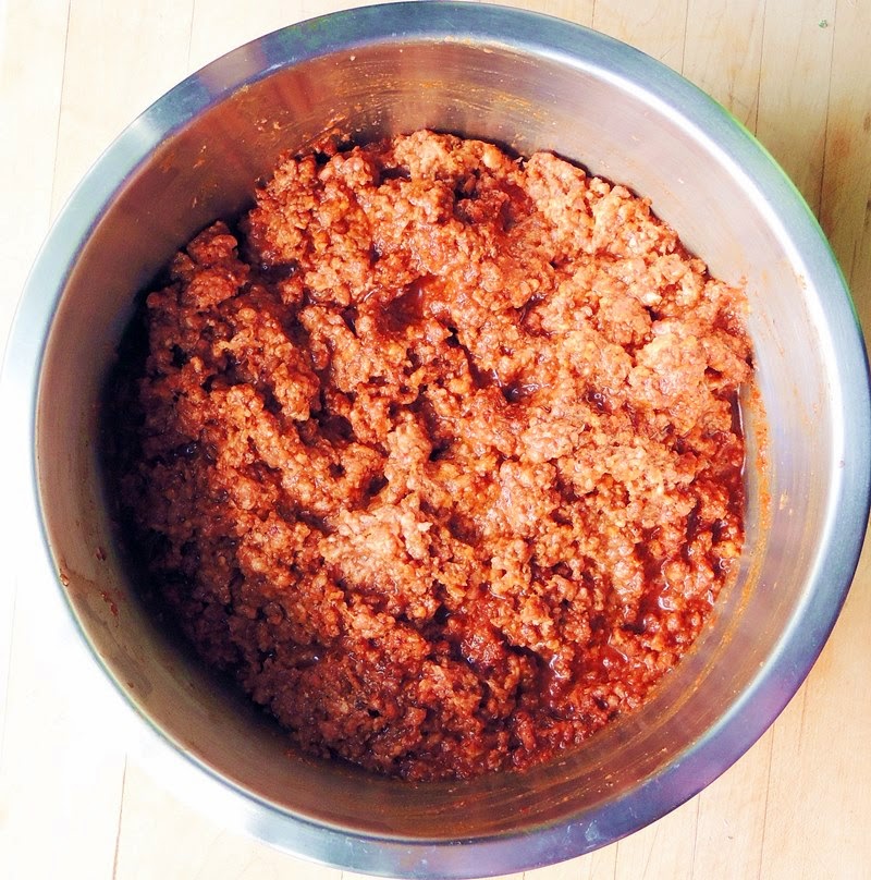 Easy Homemade Chorizo in a bowl.
