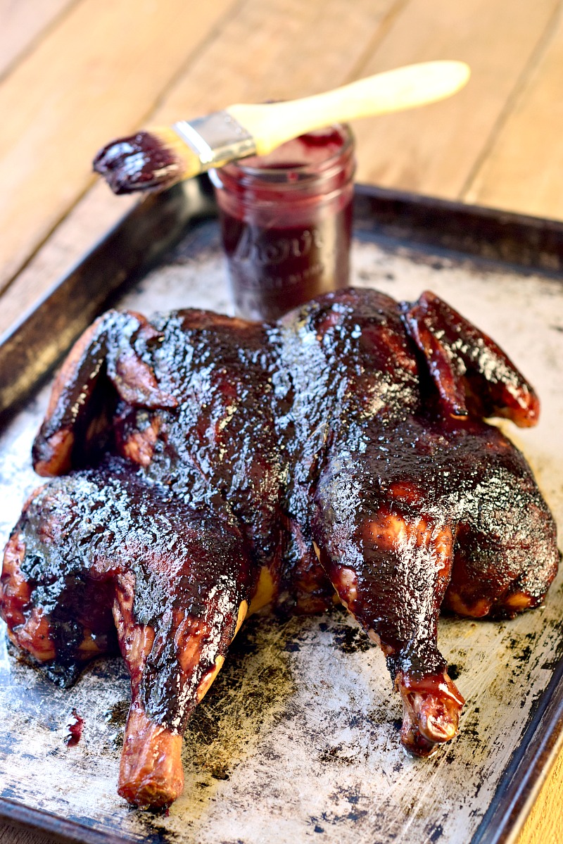 This easy to make Low Carb Blueberry BBQ Sauce recipe is a bit tart, a bit, sweet, a bit tangy, and all delicious! It will quickly become a family favorite!! #keto #lowcarb #bbq #grilling #bbqsauce #sauce #easy #recipe | bobbiskozykitchen.com