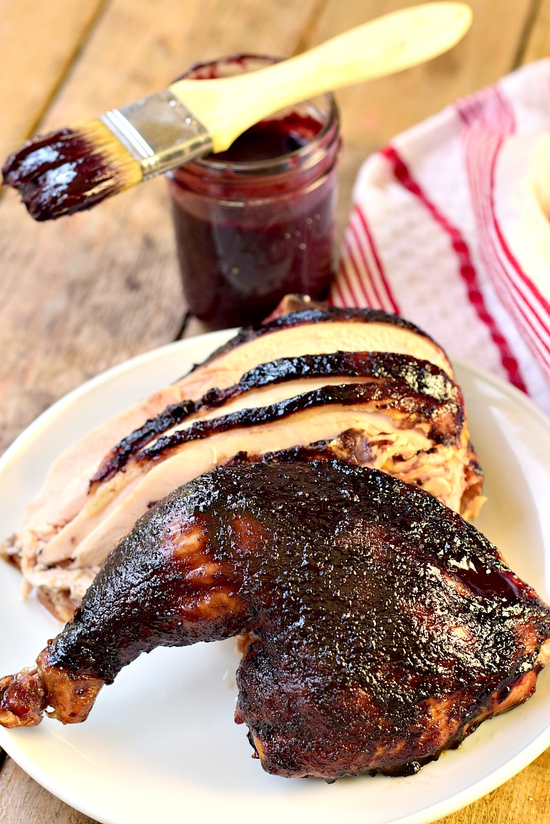 This easy to make Low Carb Blueberry BBQ Sauce recipe is a bit tart, a bit, sweet, a bit tangy, and all delicious! It will quickly become a family favorite!! #keto #lowcarb #bbq #grilling #bbqsauce #sauce #easy #recipe | bobbiskozykitchen.com
