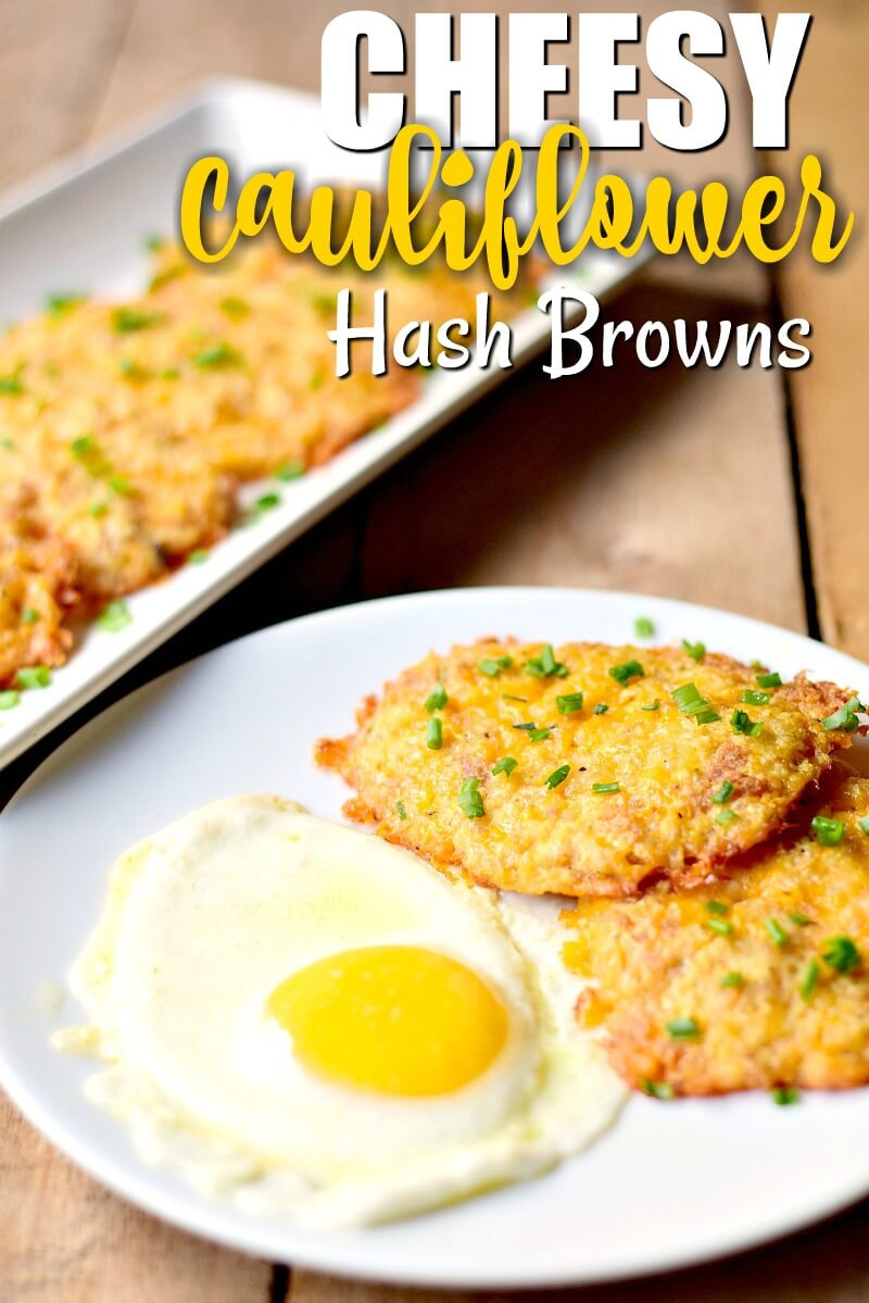 Cheesy Cauliflower Hash Browns - This low-carb cheesy cauliflower hash brown recipe is delicious, keto-friendly, gluten-free, and so easy to make!  #keto #lowcarb #glutenfree #breakfast #cauliflower #hashbrowns #easy #recipe | bobbiskozykitchen.com