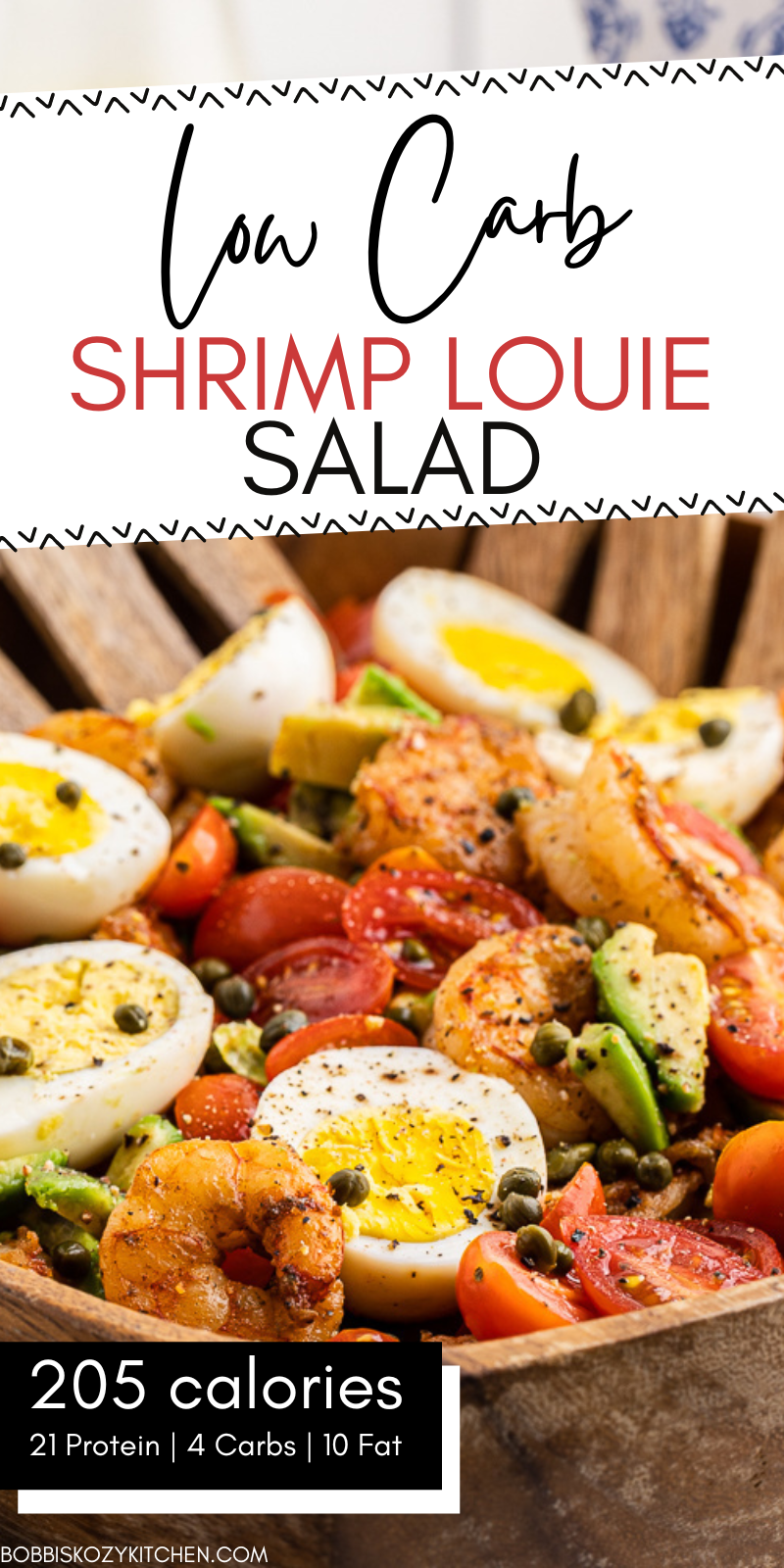 LowCarb Shrimp Louie Salad Bobbi's Kozy Kitchen