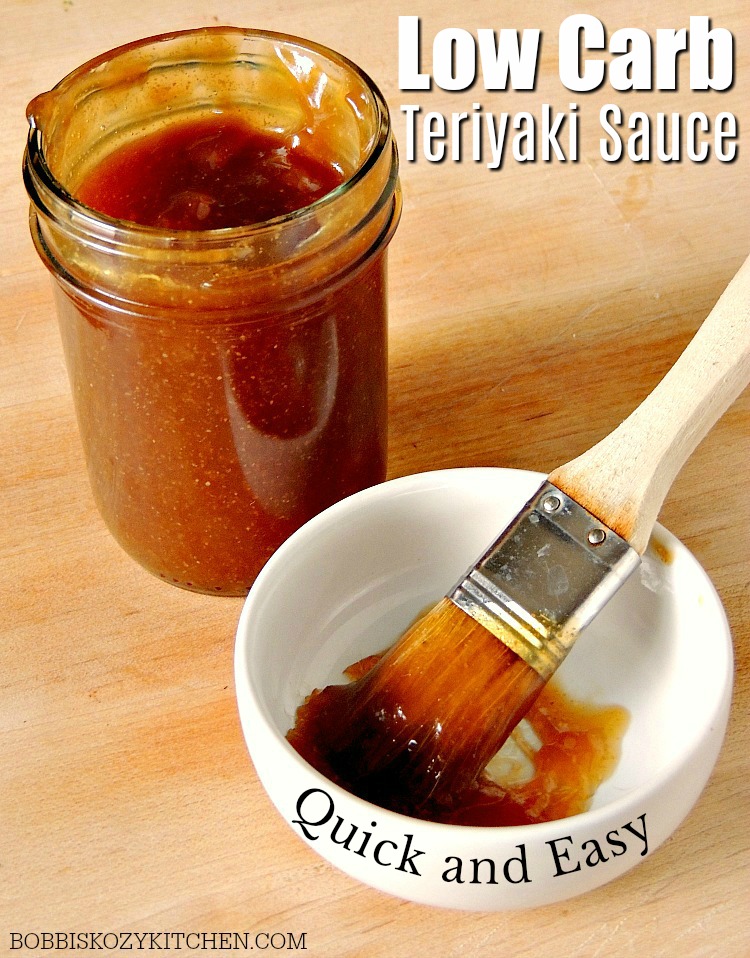 This Quick and Easy Low Carb Teriyaki Sauce recipe is gluten-free, keto-friendly, and tastes just like your favorite restaurant version! #lowcarb #lowcarbdiet #keto #ketodiet #glutenfree #asianfood #easy #DIY #recipe | bobbiskozykitchen.com