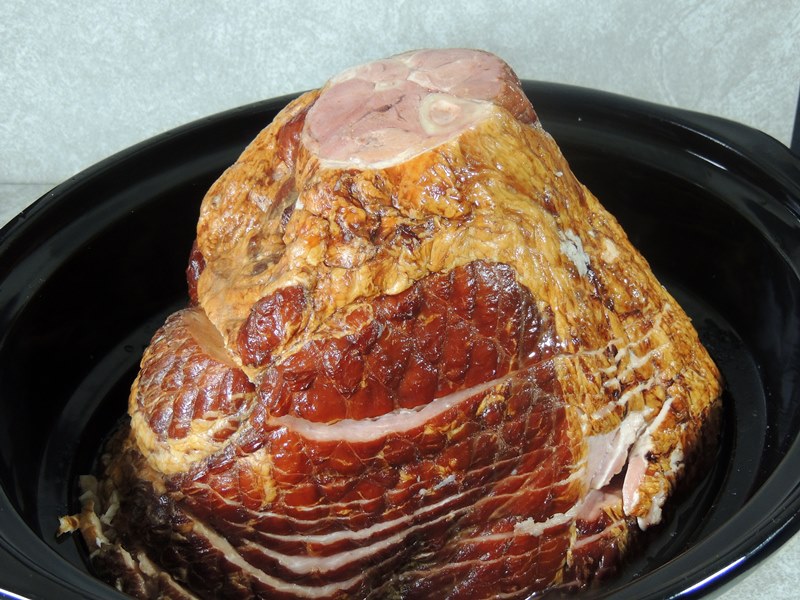This Slow Cooker Holiday Ham recipe is the easiest holiday recipe ever! With just 5 ingredients, it is the perfect set it and forget it holiday dish. This is a recipe that your family will look forward to each and every year! #keto #lowcarb #ham #pork #maple #brownsugar #christmas #easter #thanksgiving #slowcooker #crockpot #easy #recipe | bobbiskozykitchen.com