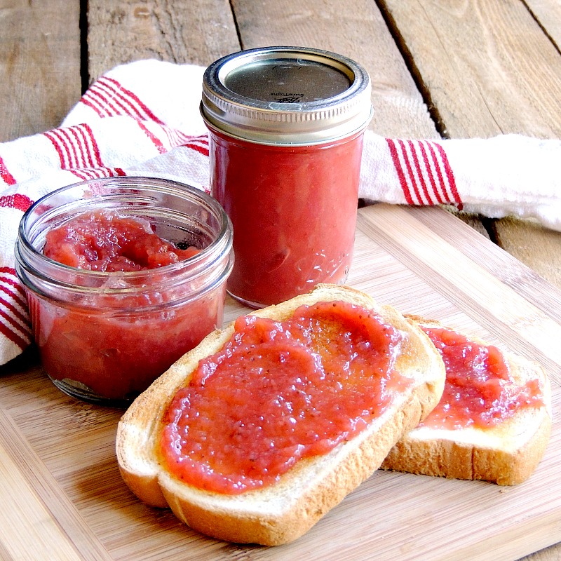 Strawberry and banana go together like peanut butter and jelly and this simple jam will become your peanut butter's best friend! From www.bobbiskozykitchen.com