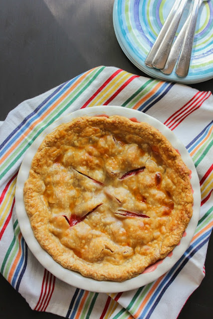 National Picnic Month - Strawberry Rhubarb Pie