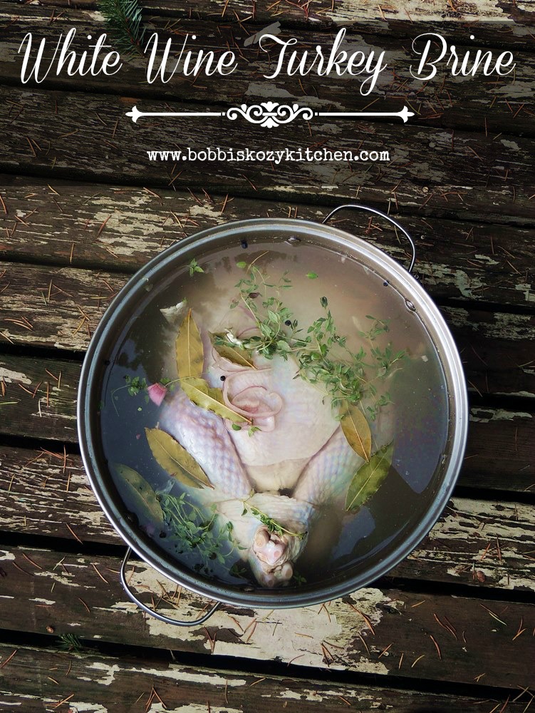 White Wine Turkey Brine - With white wine, spices, herbs, and citrus, this is seriously the BEST brine for your holiday turkey. #holidayrecipes #thanksgiving #christmas #turkey #chicken #poultry #brine #marinade #lowcarb #keto #easy #recipe | bobbiskozykitchen.com 