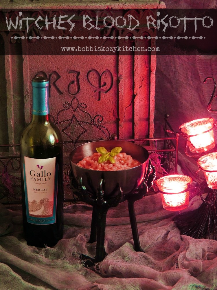 Witches Blood (Red Wine) Risotto @GalloFamily #SundaySupper