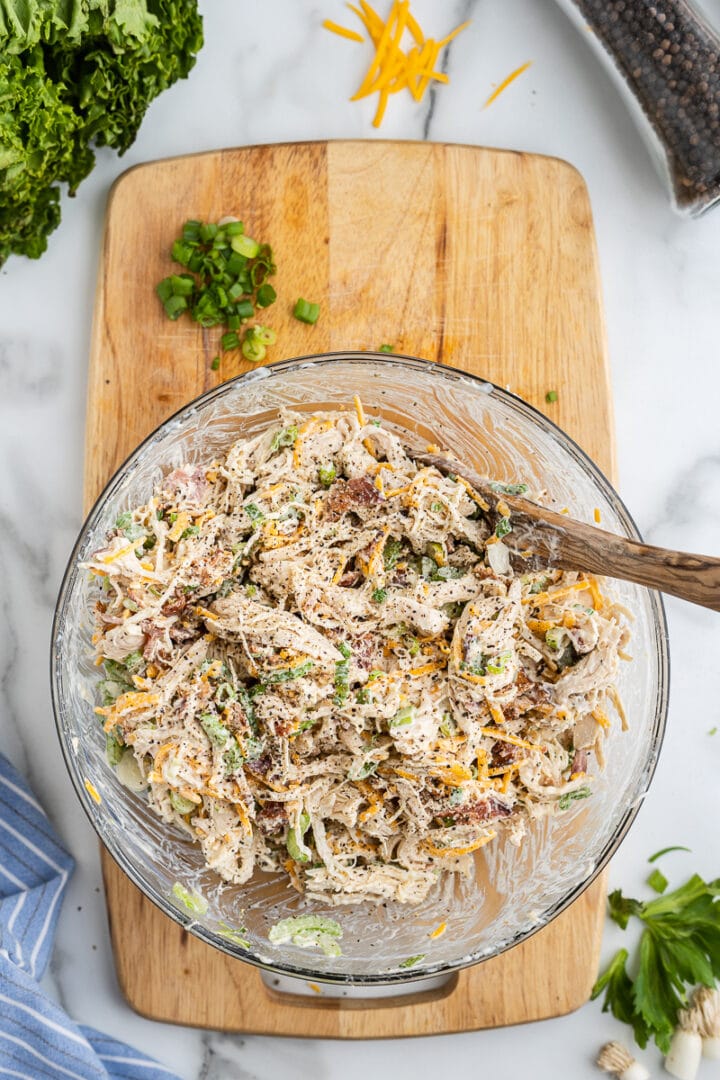 Keto Bacon Ranch Chicken Salad Bobbi's Kozy Kitchen