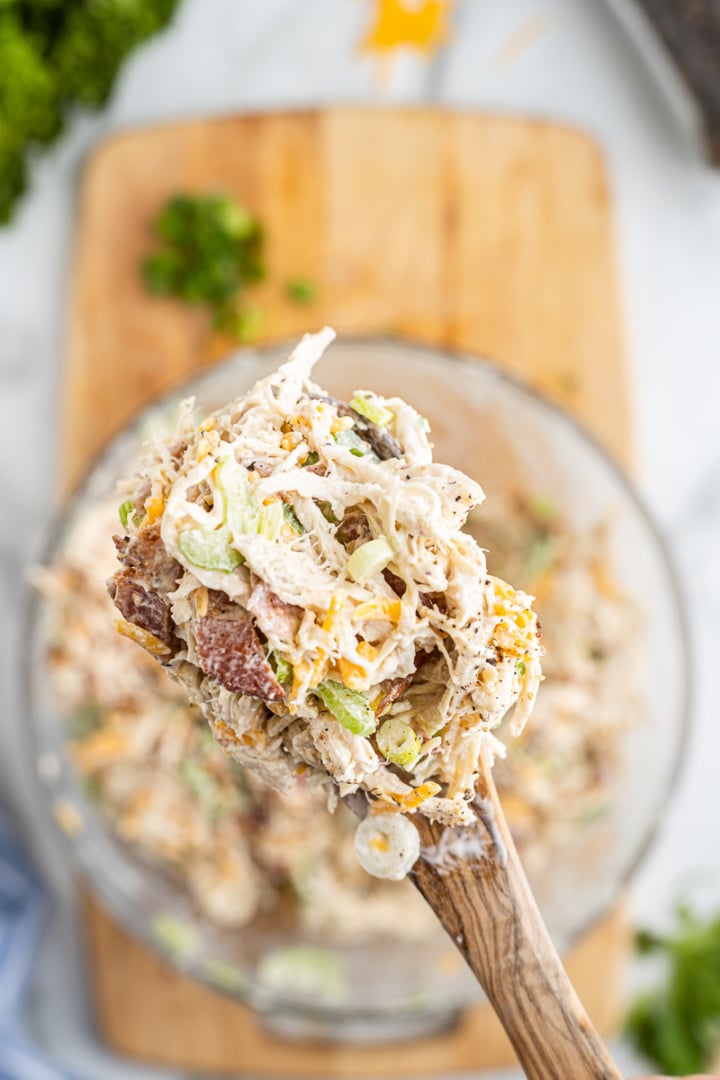 Keto Bacon Ranch Chicken Salad Bobbi's Kozy Kitchen