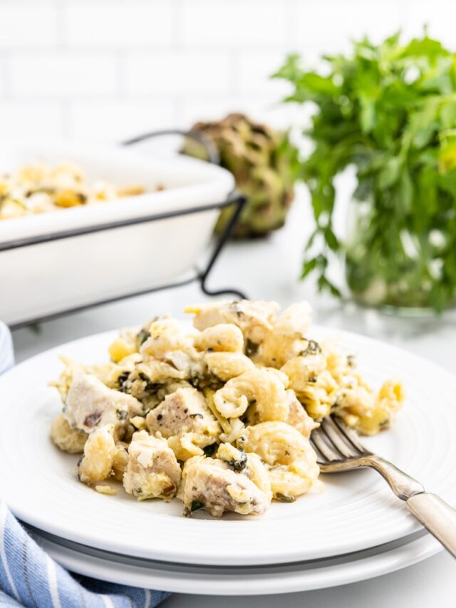 Spinach Artichoke Chicken Casserole Bobbi's Kozy Kitchen