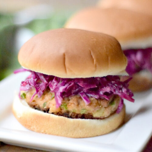 Featured image for Crispy Salmon Sliders.